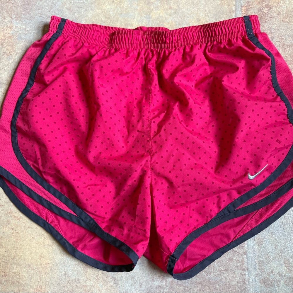 Nike Pink and Black Athletic Shorts Lightweight Design